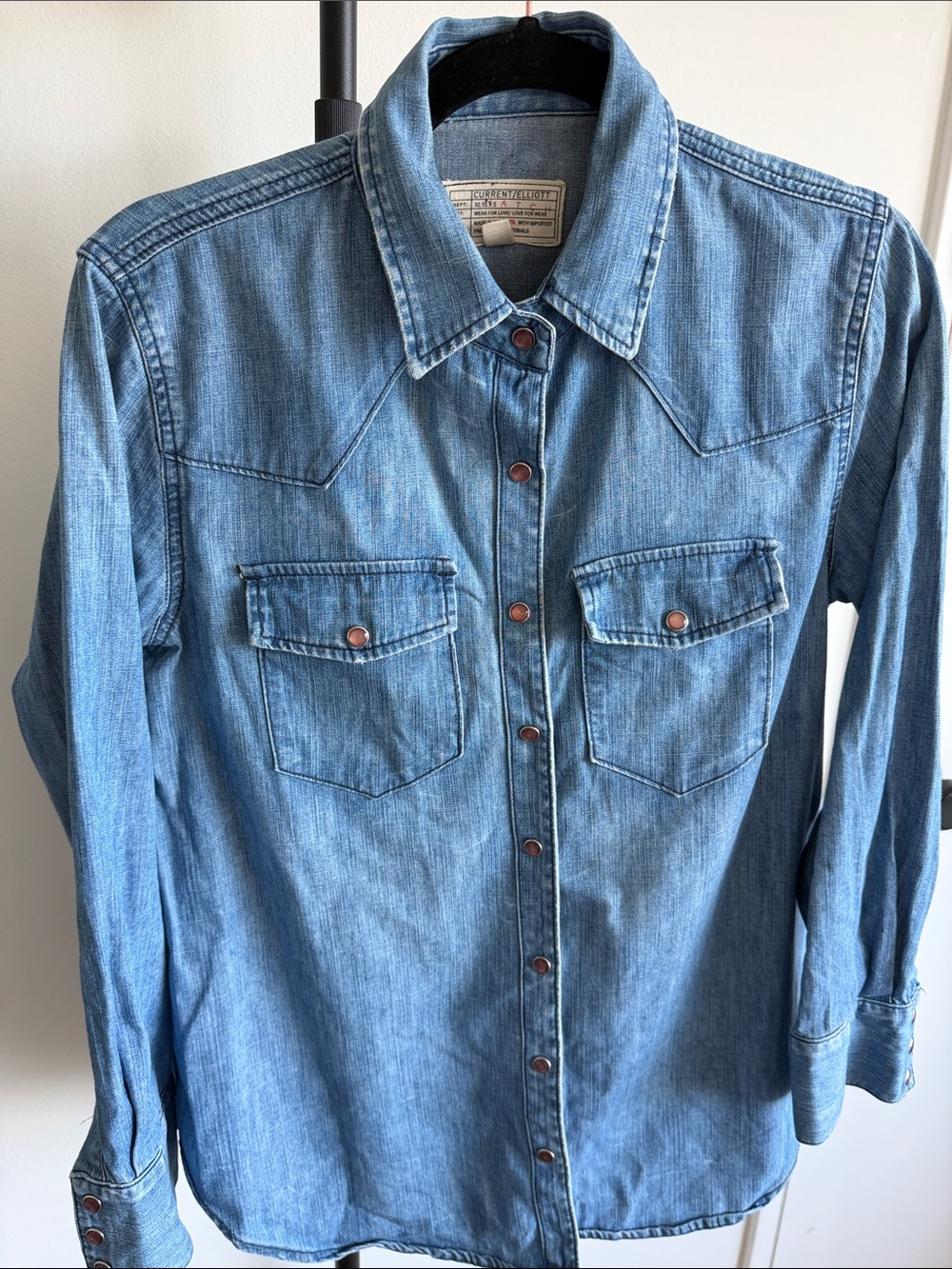 Current/Elliott x HATCH Western Denim Maternity Shirt – Size 1 (S)
